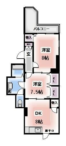 石井ダイアパレス中落合の間取り|間取りです。