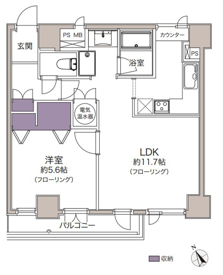 【間取り】 | カーネ西早稲田
