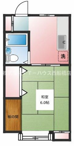 ハイコーポ本八幡の間取り