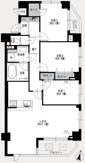 【間取り】 | プレミアム大宮