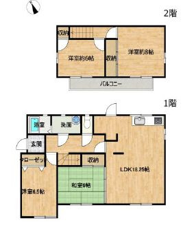 筑西市玉戸の間取り