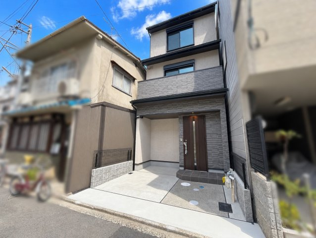上長者町通千本東入2丁目山王町の前面道路含む現地写真