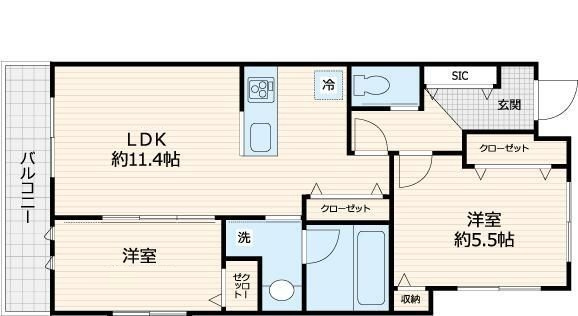 メルヴェーユ久が原の間取り|間取りです。