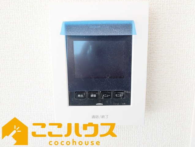 読谷村比謝　リーブルガーデン　新築戸建て　全2棟　2号棟のセキュリティ|録画機能付きTVインターホン
