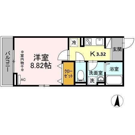 クレセント琴平の間取り