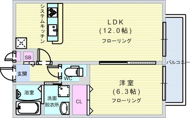 ジュネス北桜塚の間取り