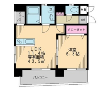 【間取り】 | ベルウッド浅草 | 間取りです。