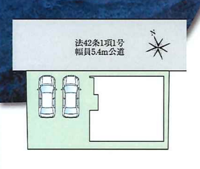 【同施工物件ご案内可能】日進市藤島町芝干　全1棟の区画図|全体区画数｜全1棟
◆駐車並列2台可能！(但し、車種による)
◆前面道路幅員4.7ｍ以上で駐車も楽々です。
◎まずは、お気軽にお問い合わせください。現地を案内しながら周辺環境も見て頂けます。　　　　　