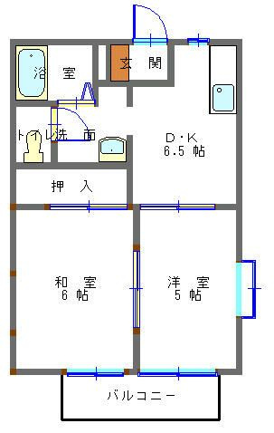 パークハイツヨコテの間取り