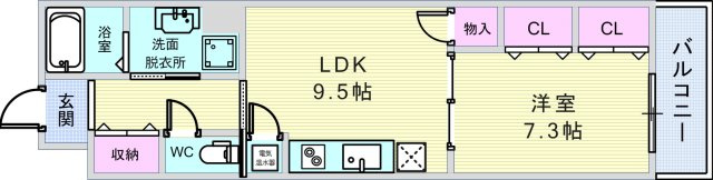 ラミアーレ豊中の間取り