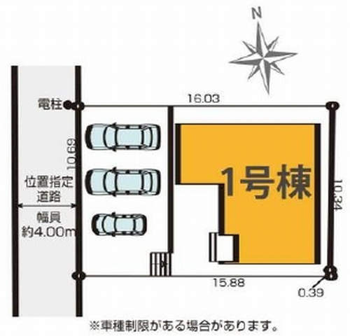 【仲介手数料０円】綾瀬市寺尾中1期　新築一戸建ての区画図|綾瀬市寺尾中1期　新築一戸建て