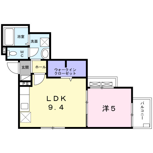 エリタージュ生田の間取り