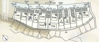 【区画図】 | 名古屋市守山区大字中志段味字古山田2592【仲介手数料無料】新築一戸建て　2号棟