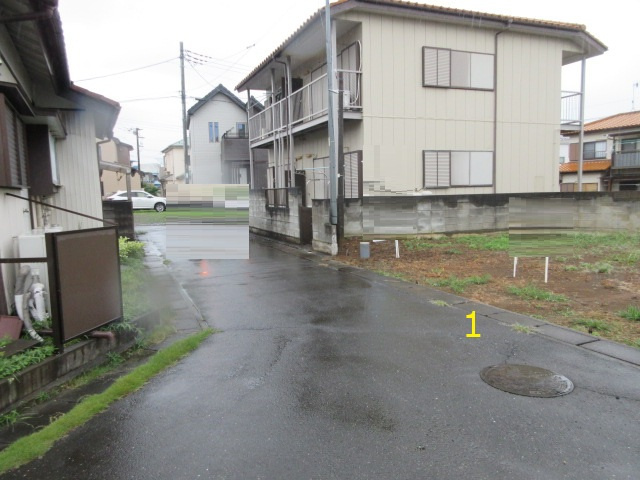 売地　嵐山町川島1850-20（全2区画）の前面道路含む現地写真