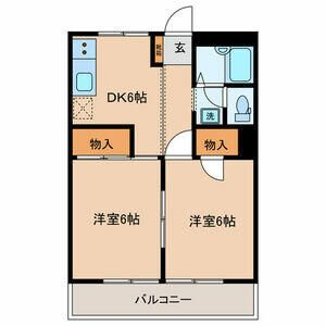 ハイツニュータマの間取り