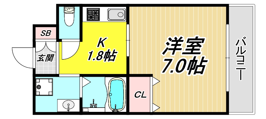 リープラス立花の間取り