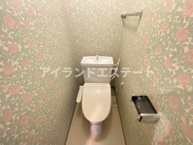 メゾン本庄　最上階　3面採光　TVドアフォンのトイレ