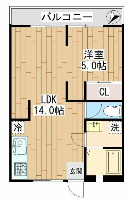 ハイツ寿の間取り