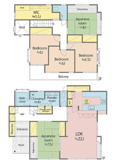 海老名市望地　中古戸建の間取り