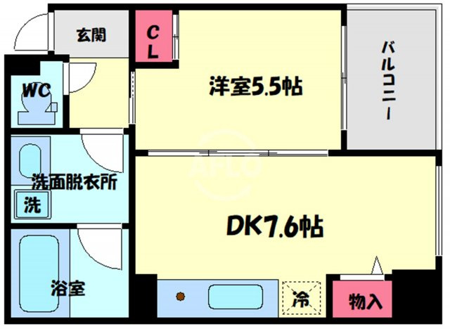 KAISEI江戸堀の間取り|KAISEI江戸堀　開放感ある間取り