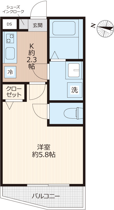 ＥＶＥＲＡ大倉山の間取り