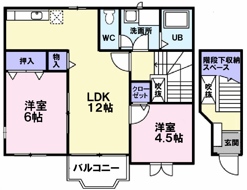 サウス・ウィンド　Ⅱの間取り