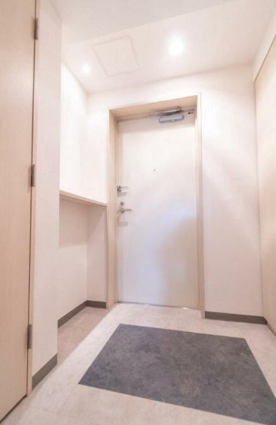 中央区日本橋中洲の賃貸マンションの玄関