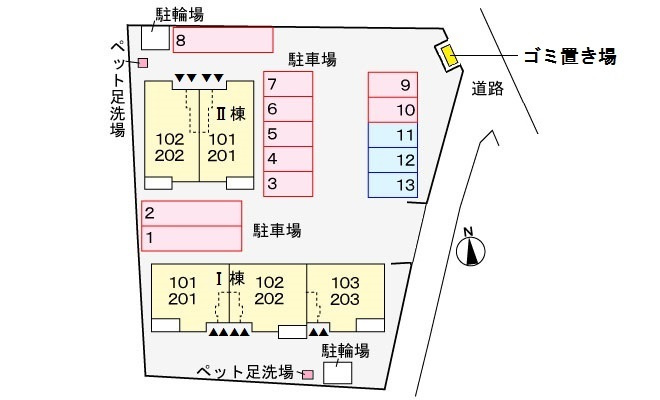 ル・シアン Ⅱの区画図