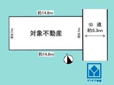 西宮市東町２丁目の土地図