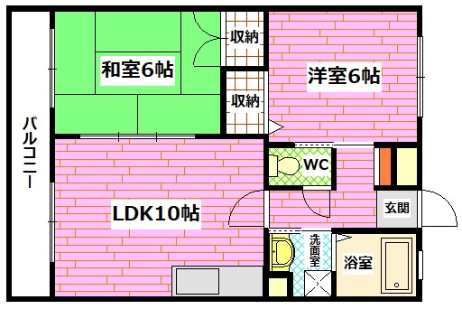プレジール石堂の間取り