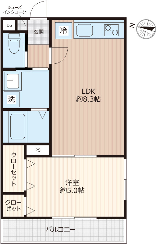 ＥＶＥＲＡ大倉山の間取り