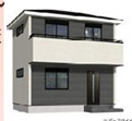 茅ヶ崎市高田１丁目　新築戸建　全２棟の外観パース|１号棟