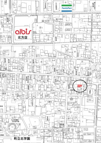 中古住宅　北方町北方の地図