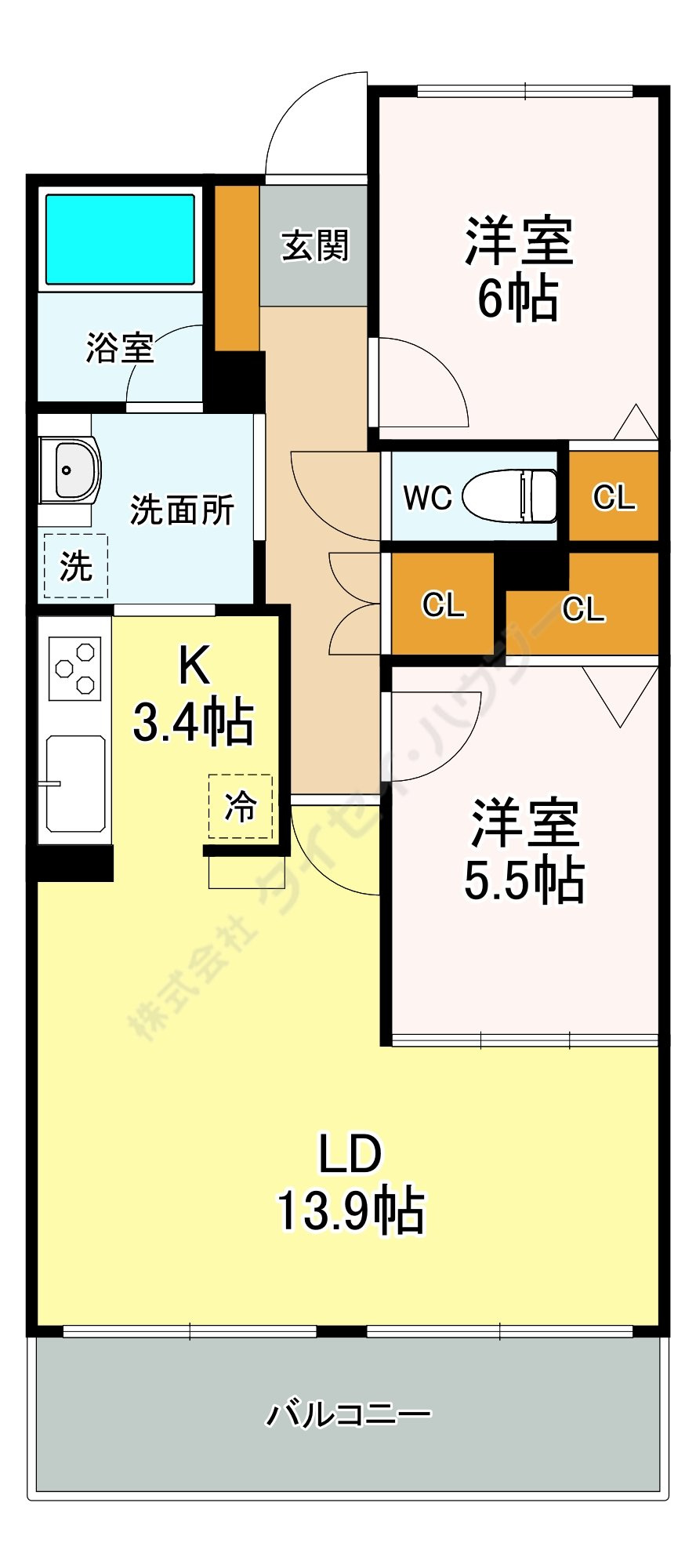 １０８宮千代の間取り