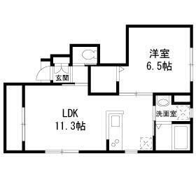 西荻ＩＩ番館の間取り|間取りです。