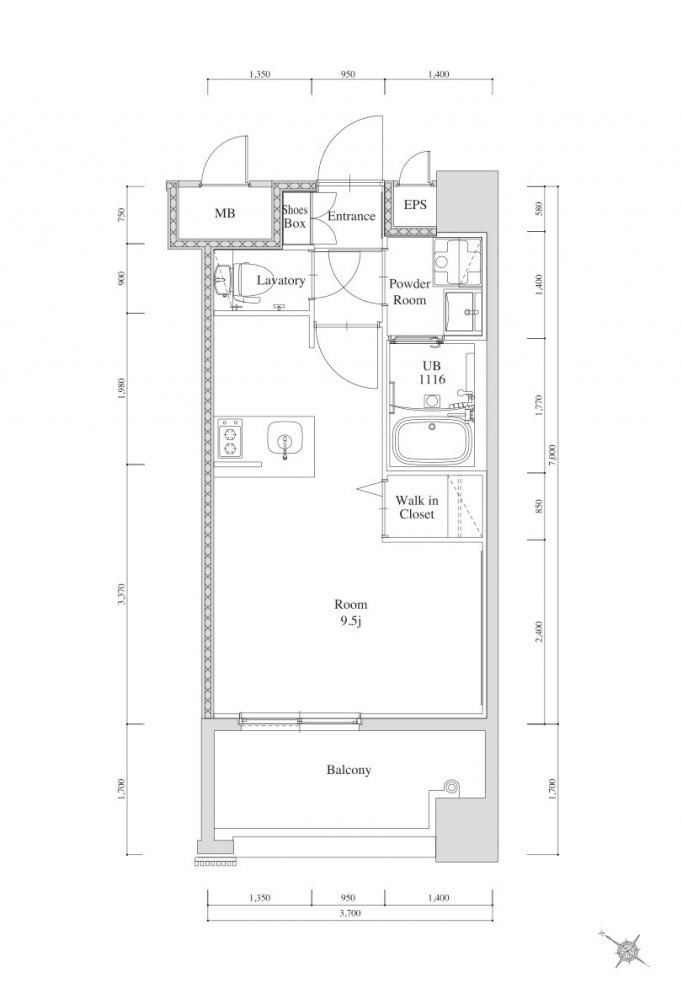 新品家具付きマンション清川11(KaGood福岡)の間取り|※間取りと異なる場合は現状を優先します。