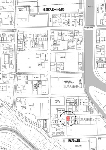 土地　生津天王町2丁目の地図