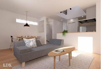 葛飾区細田4丁目新築分譲住宅の完成予想図|リビングパース