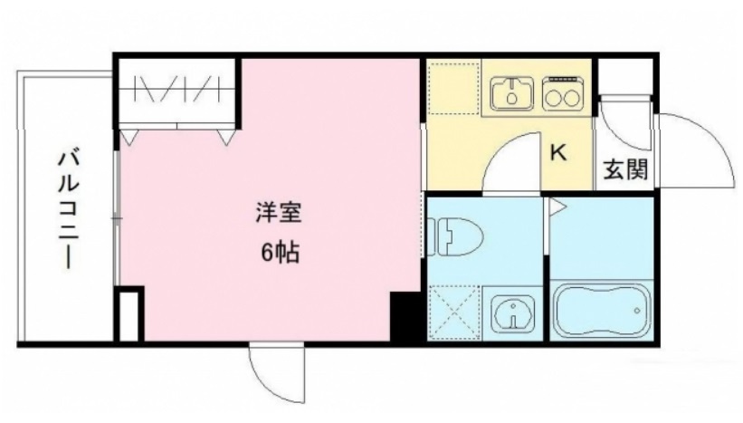RAMIi池上ラミイイケガミの間取り|間取り　角部屋2面採光の1Rバストイレ別独立洗面台！