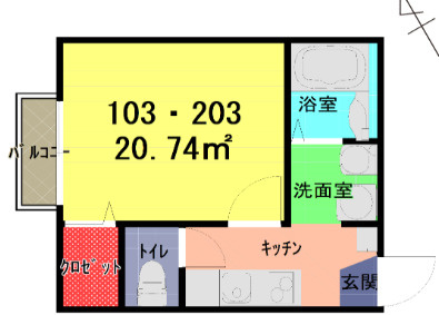 アズリア岩槻の間取り