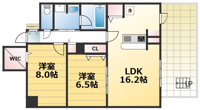【間取り】 | クレリア新深江　仲介手数料無料