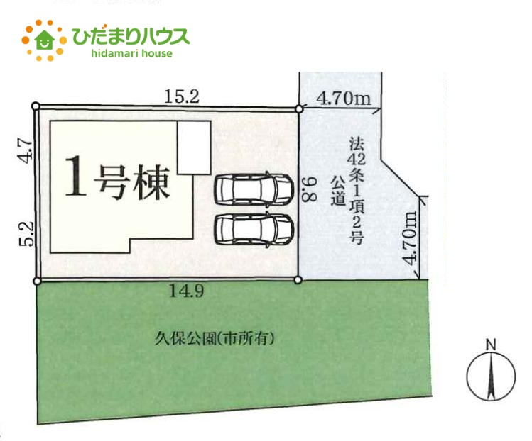 北本下石戸　新築戸建　リーブル01の区画図