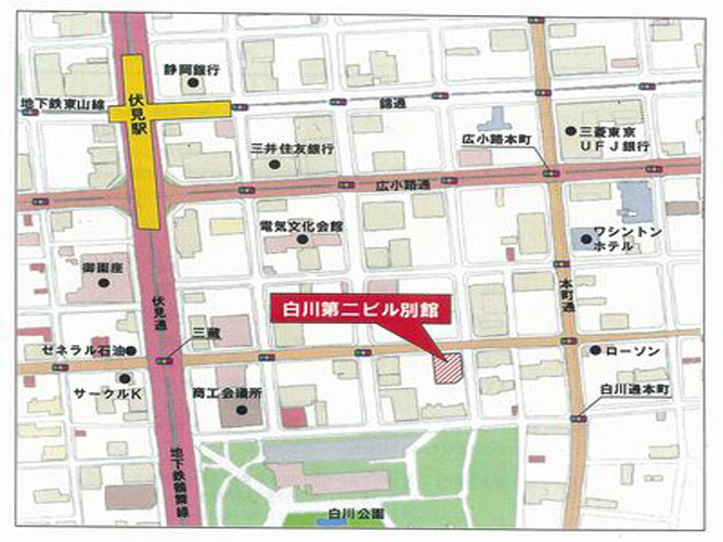 アーク栄白川パークビルの地図