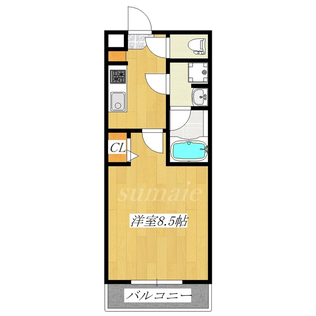 ラフィスタ志村坂下の間取り|フローリングのお部屋です♪