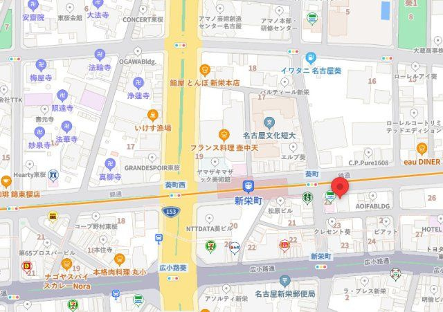 ニッシンビルの地図
