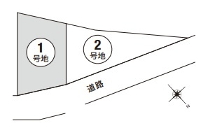 西宮市名塩木之元　新築一戸建ての区画図|全２区画
