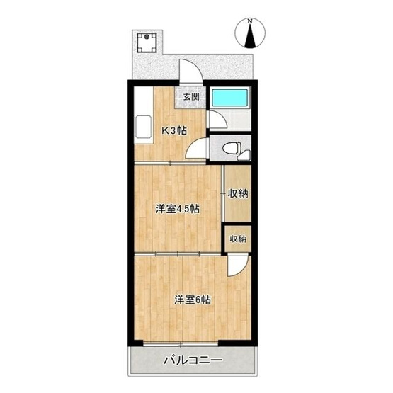 【間取り】 | 勝田ハイツ第一