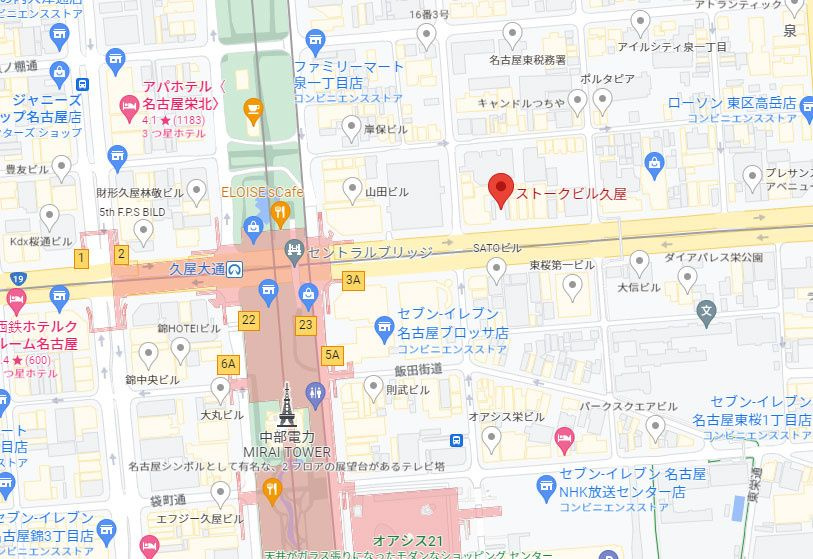ストークビル久屋の地図