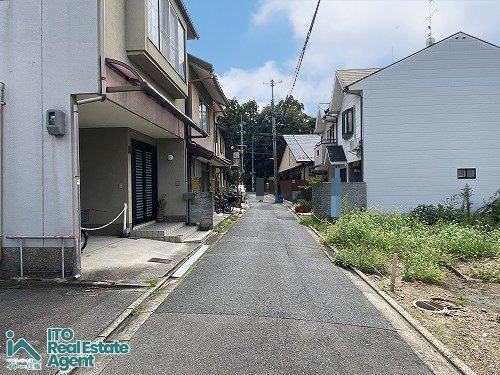 平野鳥居前町 新築戸建(2号地)の前面道路含む現地写真