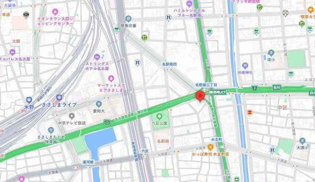 名駅ユタカビルの地図